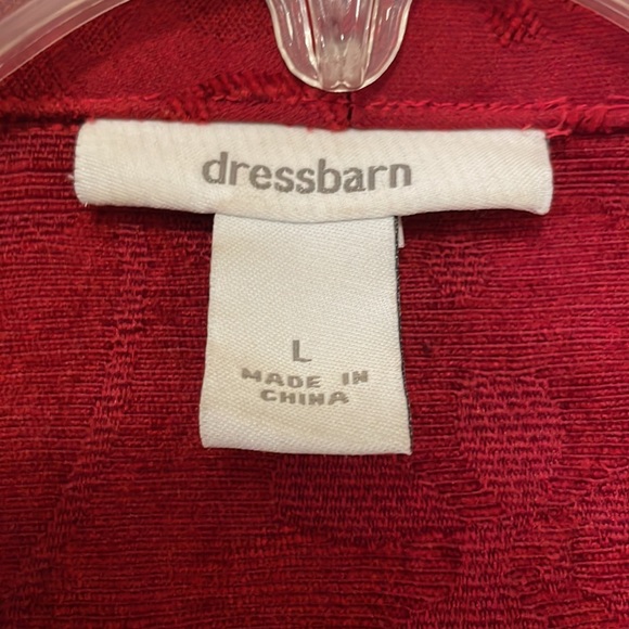 Dress barn Festive Red Lightweight Jacket - Picture 3 of 6